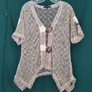 Mirror Image Open Weave Cover-Up/Sweater - Sz Small - NWOT